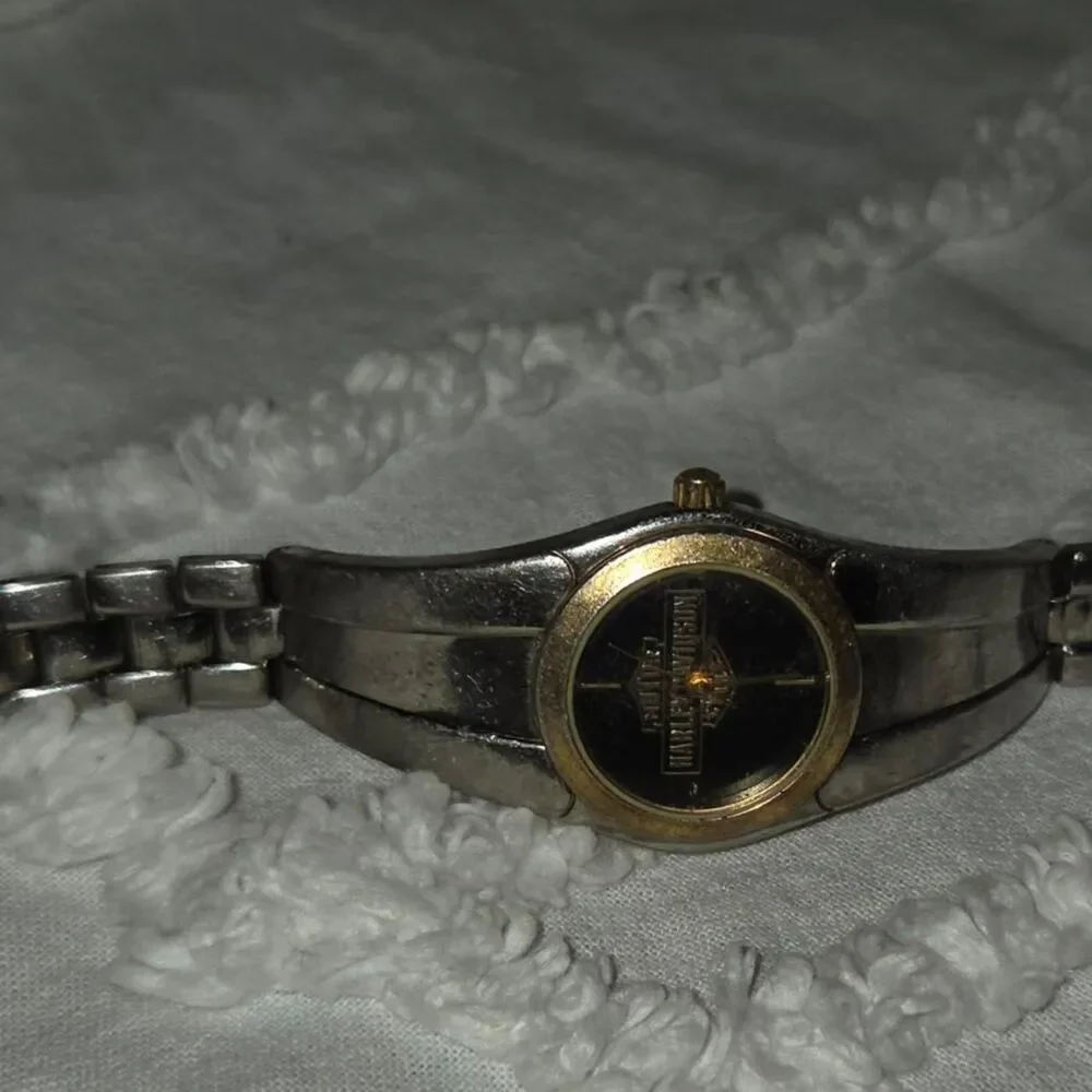 Vintage Harley Davidson Two-Tone  ladies Biker Watch pre-loved  untested  Y2K